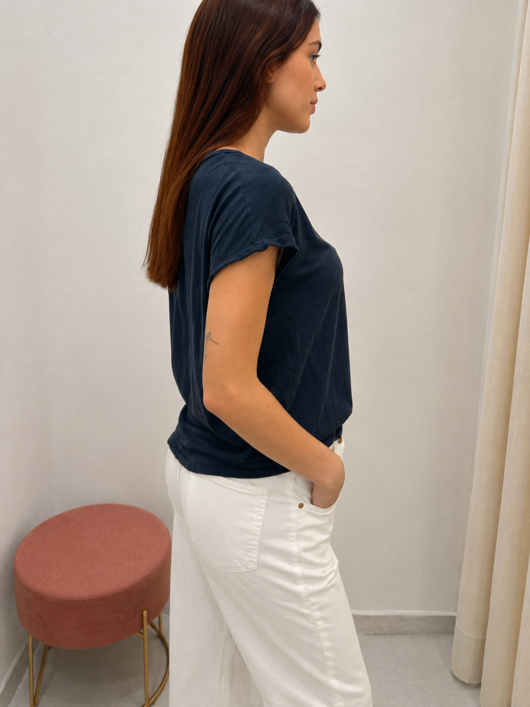 T-shirt collo a V