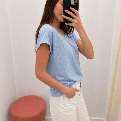T-shirt collo a V