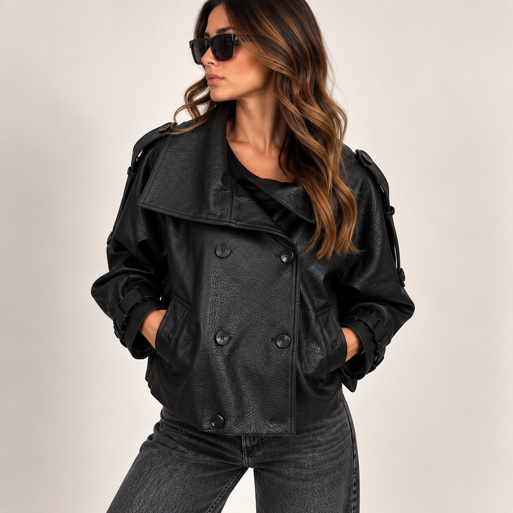Bomber eco-pelle