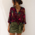 Camicia a fantasia con ghepardi