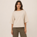 T-shirt over manica corta