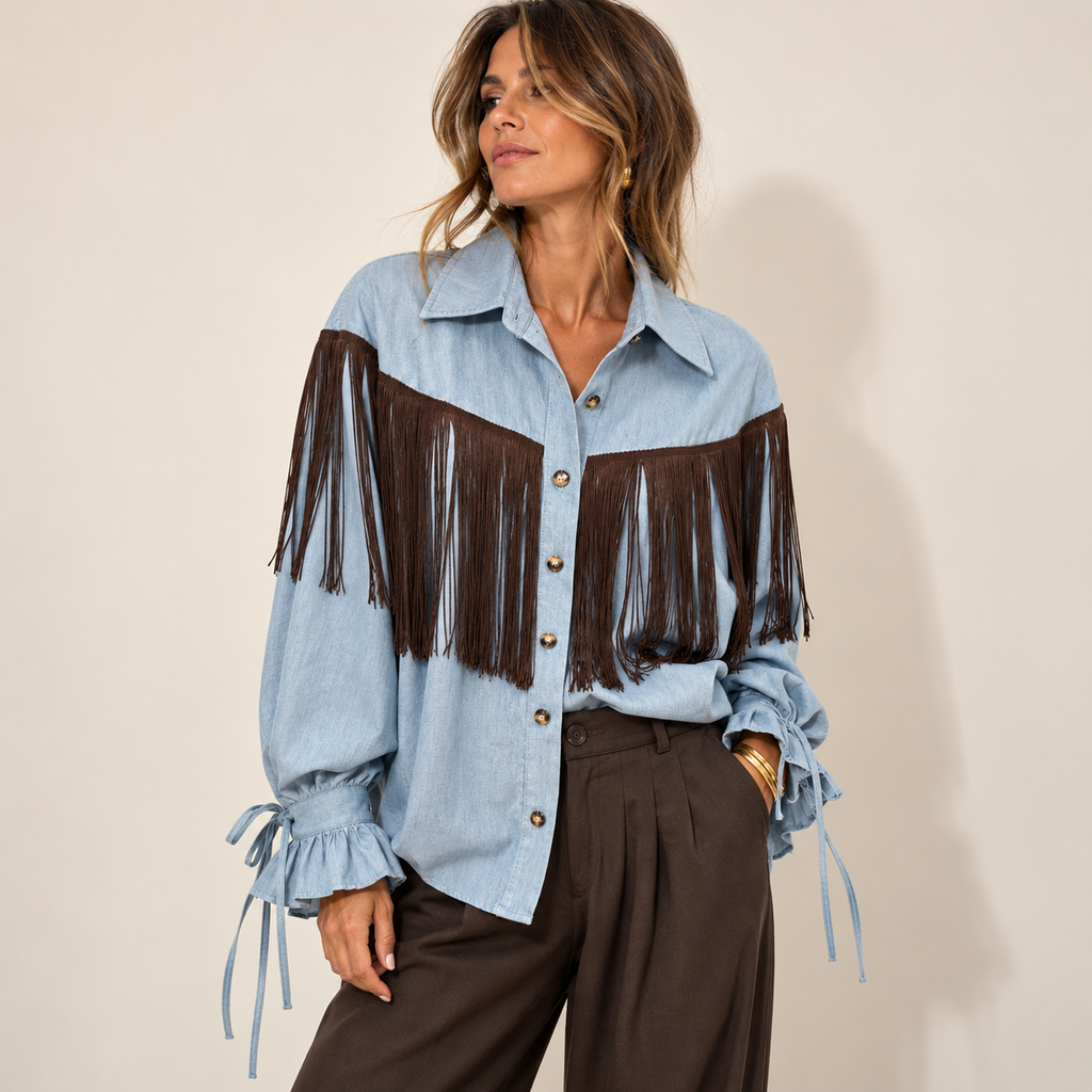 Camicia frangia laccio