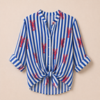 Camicia a righe con Aragosta