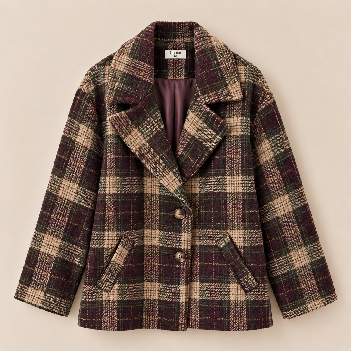 Cappotto Aosta Bordeaux