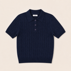 Maglia trama intreccio manica corta