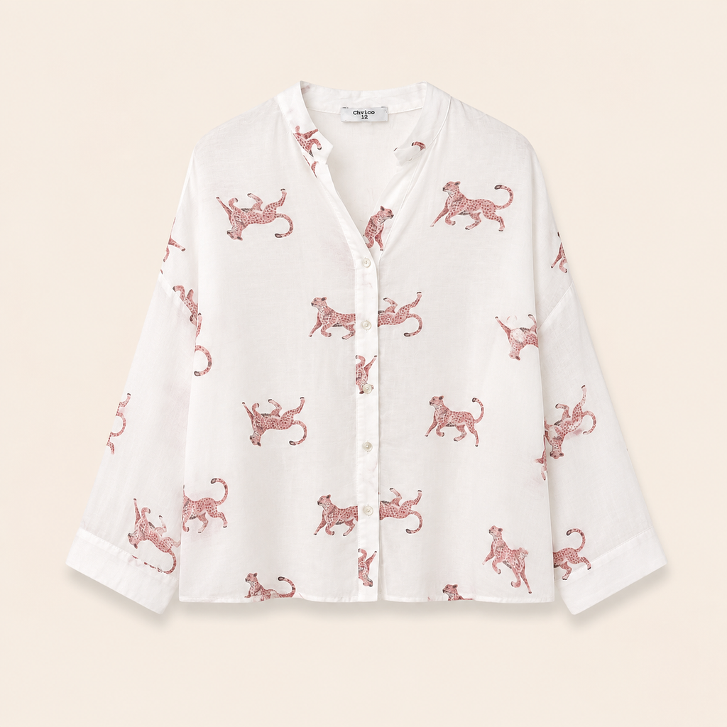 Camicia con ghepardi
