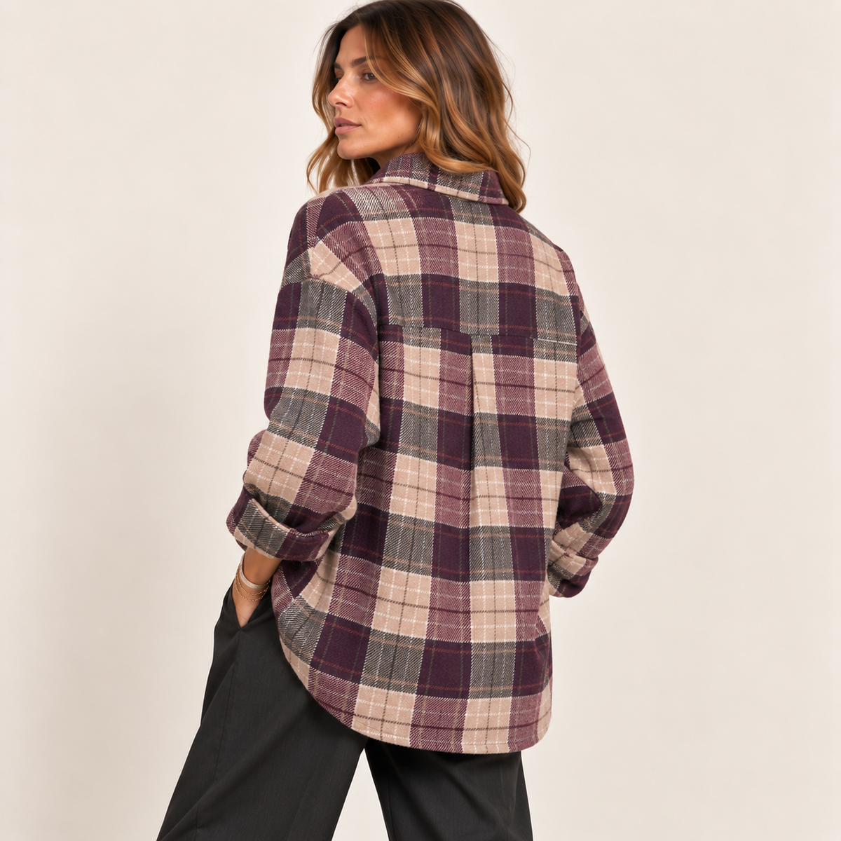 Camicia check taschino