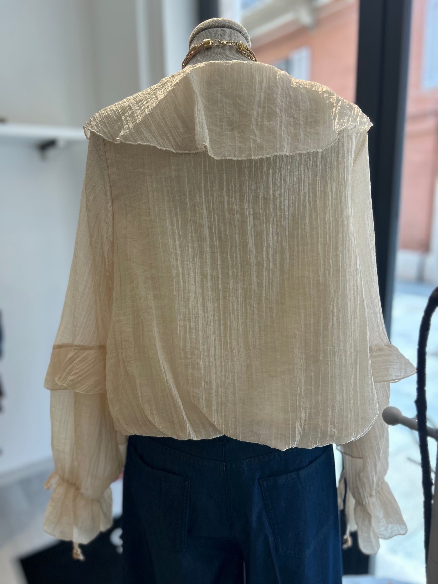 Camicia con volant