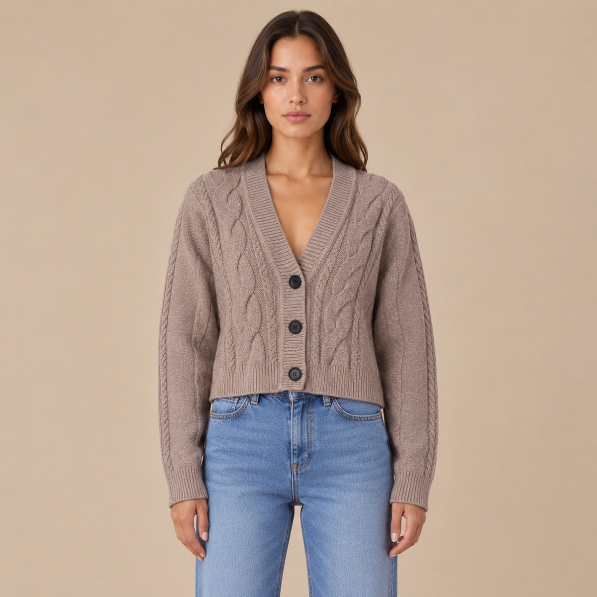 Cardigan con bottoni