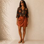 Camicia a fantasia con ghepardi