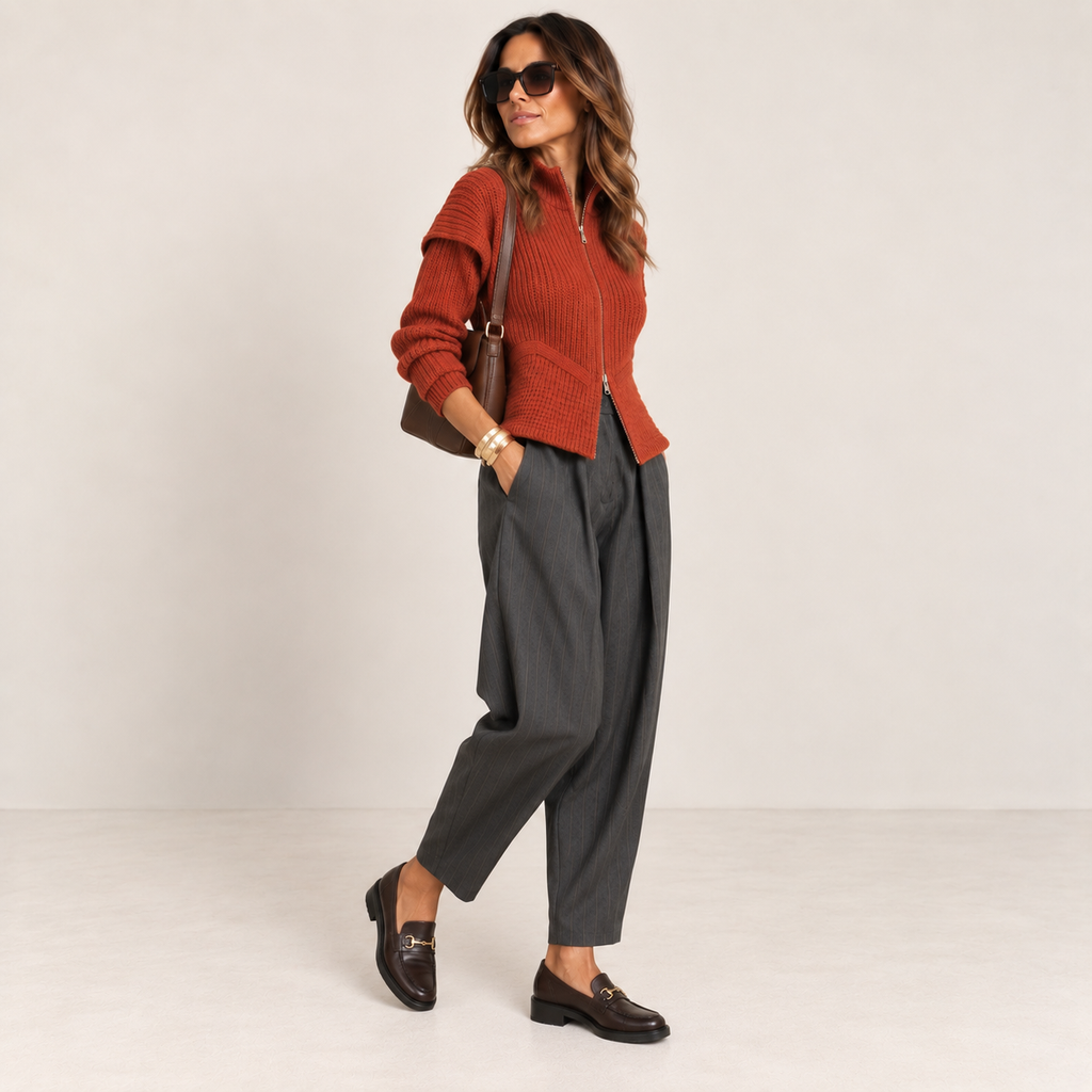 Cardigan zip