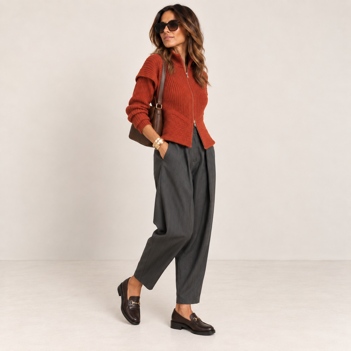 Cardigan zip