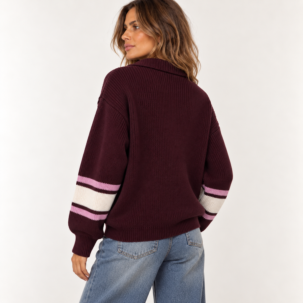 Maglia College mezza zip
