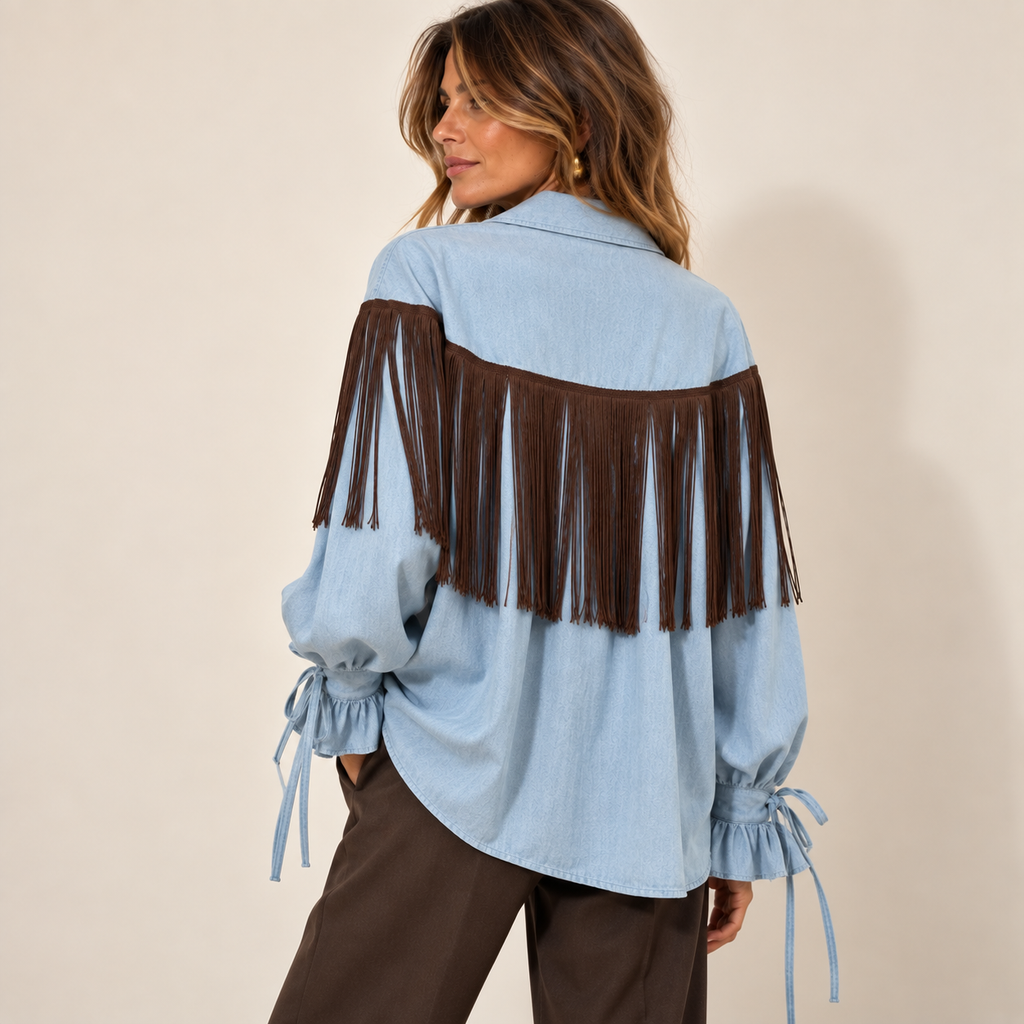 Camicia frangia laccio