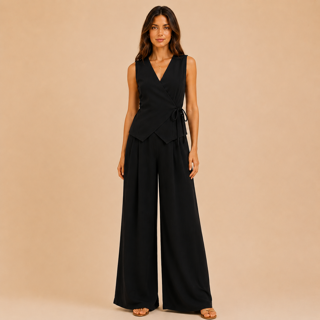 Cordinato gilet e pantalone