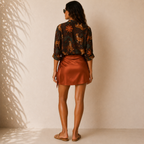 Camicia a fantasia con ghepardi