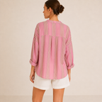 Camicia a righe orizzontali