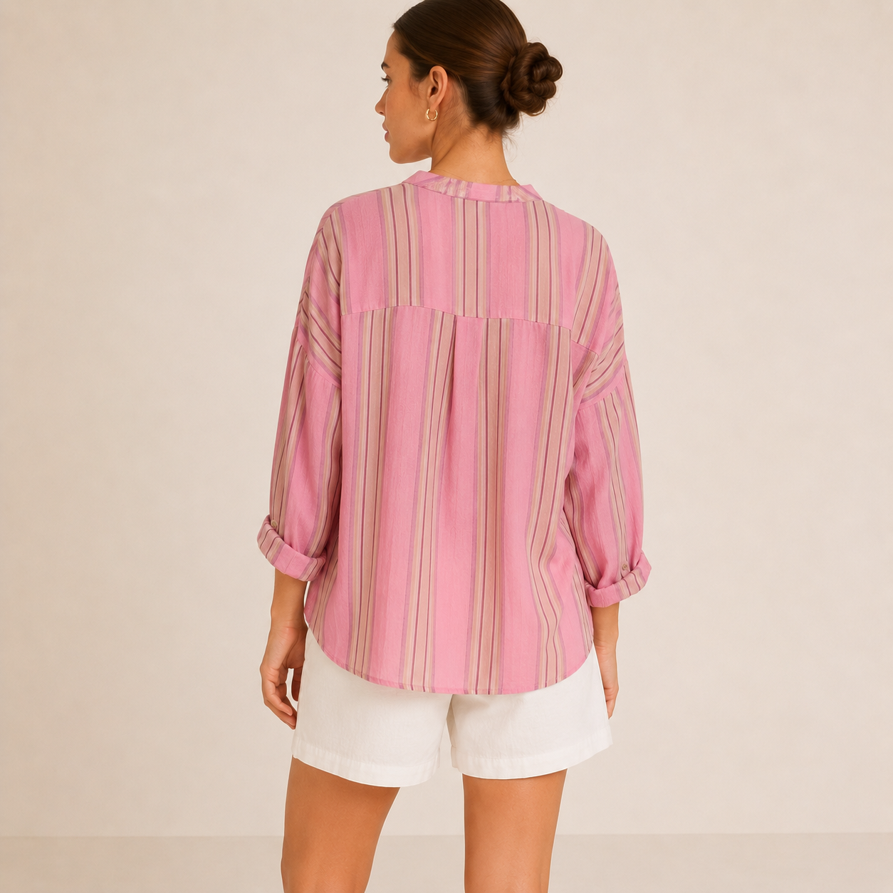 Camicia a righe orizzontali