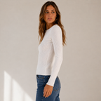 Maglia a costine con lurex