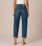 Jeans carrot vita alta