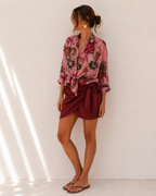 Camicia a fantasia con ghepardi