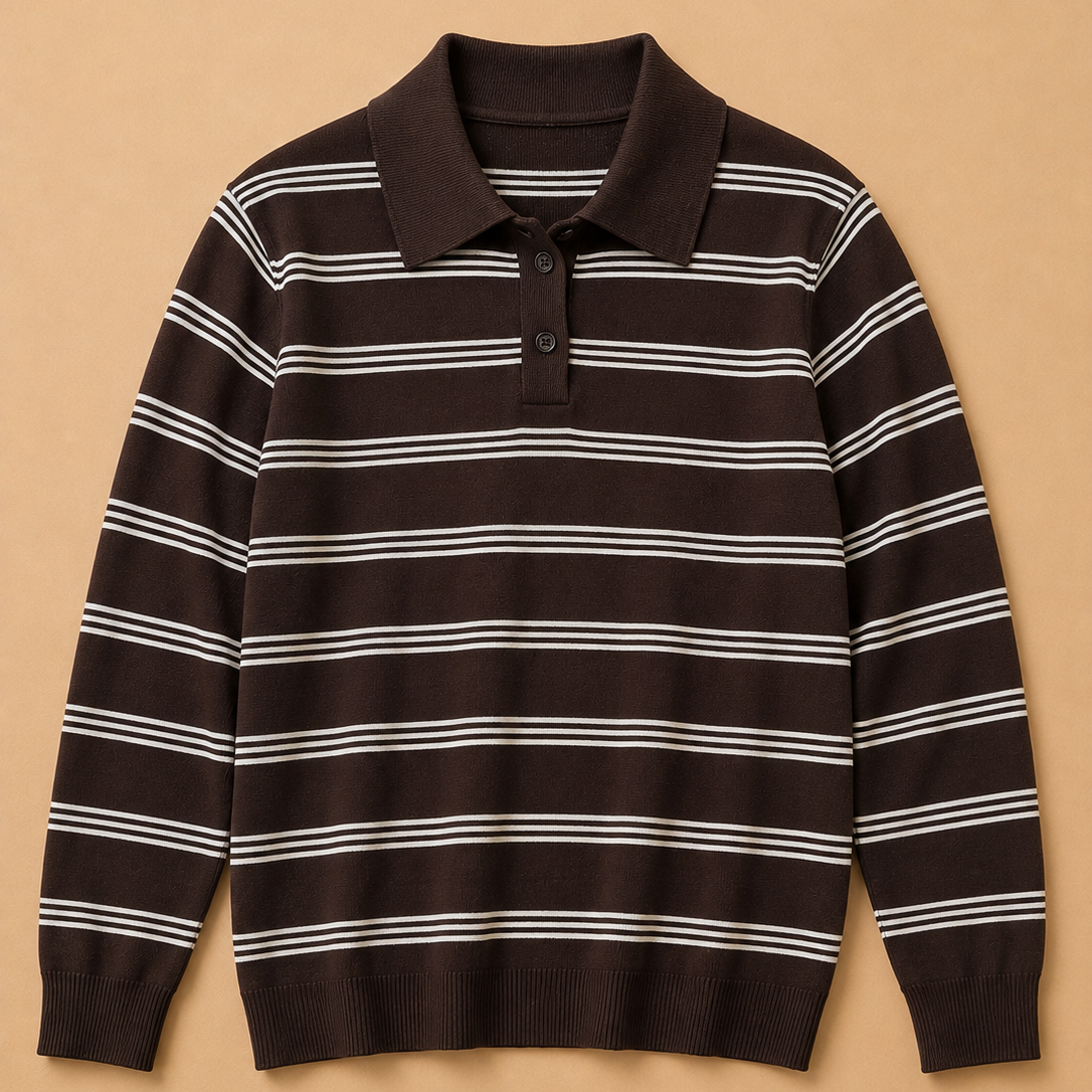 Maglia polo a righe