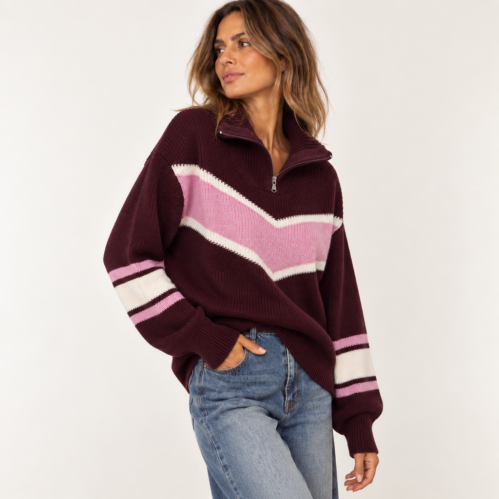 Maglia College mezza zip