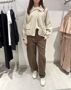Pantalone "Carrot" con bottone